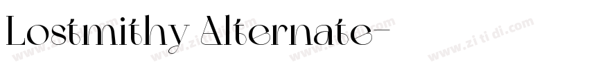 Lostmithy Alternate字体转换